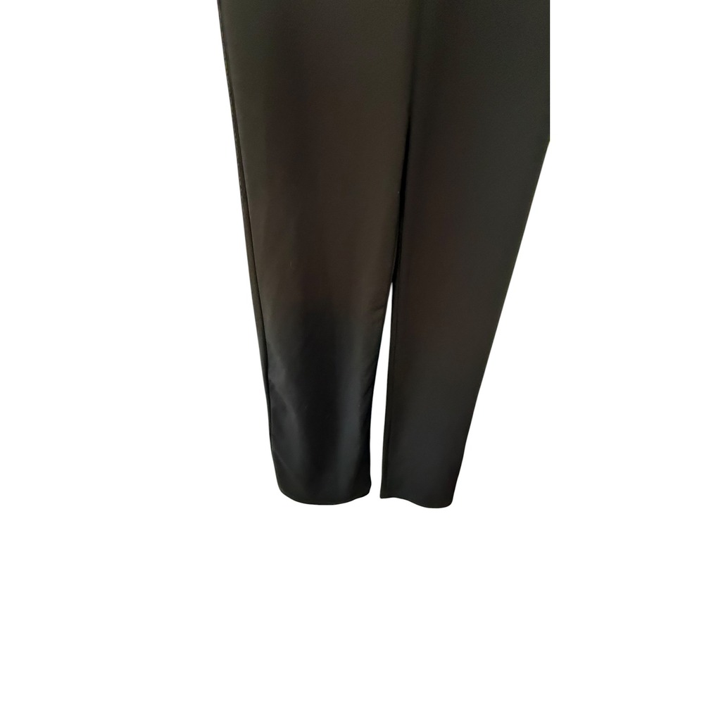 Lulus Black Strapless Notched Popover Wide‎ Leg Jumpsuit Formal Size S - Picture 3 of 10